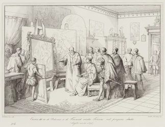 Henri III roi de Pologne et de France visite Titien dans son atelier