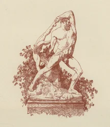 Hercule et Lica par Canova (lithographie)