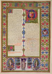 Lettre de Saint Paul à Philémon, de la Bible Borso d