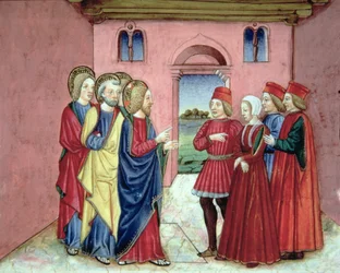 Les pharisiens présentent à Christ une femme prise en flagrant délit d