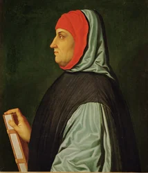 Francesco Petrarca, poète, écrivain et humaniste, qui a immortalisé sa bien-aimée Laura dans une série de sonnets, Il Canzoniere ...