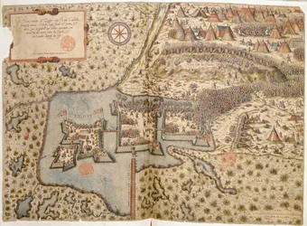 Vue générale de la bataille de Szigetvar, 1566