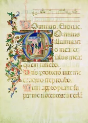 Initiale historiée 