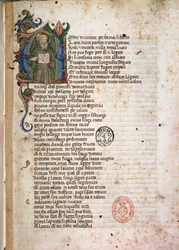 Incipit de Laudae. 15ème siècle (Manuscrit enluminé)