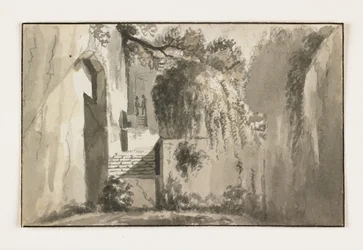 Paysage avec ruines, début du 19ème siècle