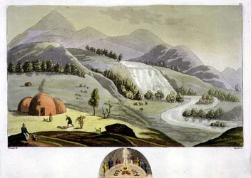 Paysage lapon avec l