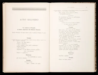 Libretto della Tosca par Giacomo Puccini, Édition Ricordi, Italie