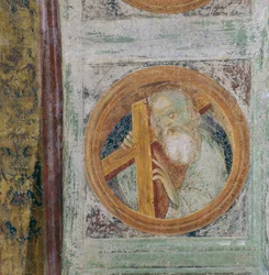 Saint homme avec croix, possiblement Saint André