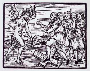 Sorcier reniant le Christ, copie d