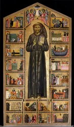Maître del San Francesco Bardi. École florentine de la première moitié du 13ème siècle. Retable de San Francesco d