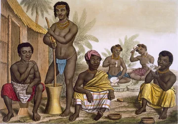 Autochtones de la tribu Muchicongo, près de Luanda, Congo, Vol II, vers 1820-30