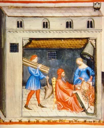 Hiver : Devant le feu, de Tacuinum Sanitatis
