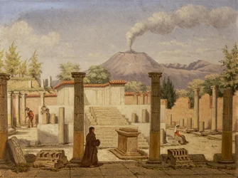 Pompéi, vers 1840