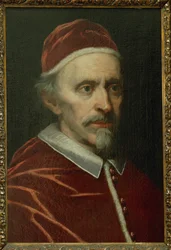 Le pape Innocent XI, pape 1676- 1689 ... (huile sur toile)