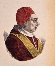 Portrait du Pape Benoît XIV (1740-1758), 1898 (coloration ultérieure)