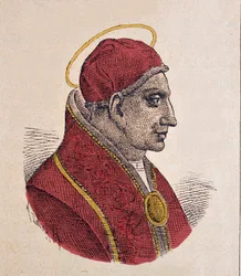 Portrait du pape Jean VI (Giovanni ou Ioannes) (701-705)