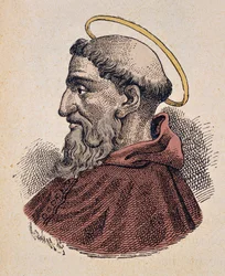 Portrait du Pape Télesphore (Telesphorus ou Telesforo) (125-136/138)