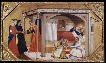 La Naissance de la Vierge, 14ème siècle