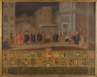 La translation des restes de la Madonna de Provenzano, 1610