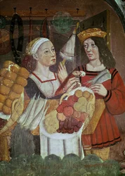 Le marché aux légumes (détail)