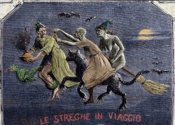 Les sorcières en route vers le sabbat : l