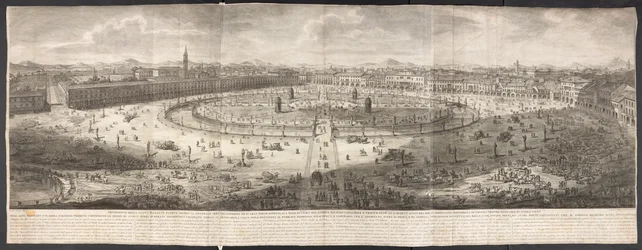 Vue du Prato della Valle à Padoue