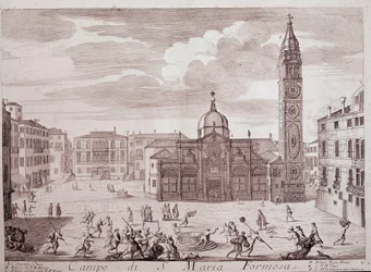 Vue de la place de l