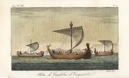La flotte de navires de guerre de Guillaume le Conquérant