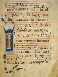 fol 4v. Graduel, vers 1260
