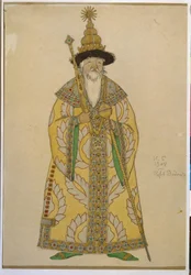 Le tsar Dardon. Costume pour l