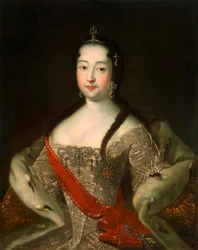 Portrait de la tsarévna de Russie Anna Petrovna de Russie, 1708-1728, après 1721