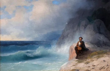 Alexandre Pouchkine sur la mer Noire, 1868