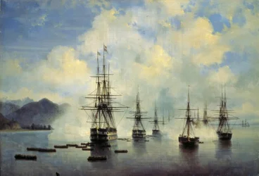 Le débarquement du général N. Raewski à Subaschi en juillet 1839