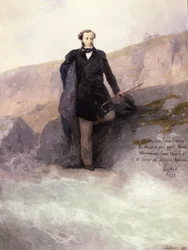 Pouchkine (1799-1837) sur le rivage de la mer Noire, 1897