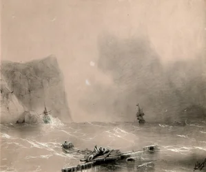 Le désastre de la flotte britannique au large de Balaclava le 14 novembre 1854, 1854