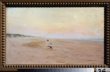 Artiste sur le rivage