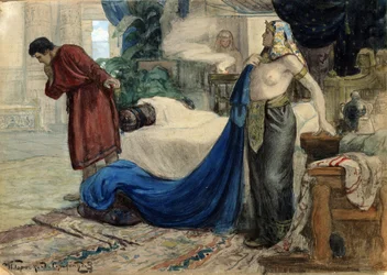 "Joseph et la femme de Putiphar", vers 1900 (aquarelle, gouache)