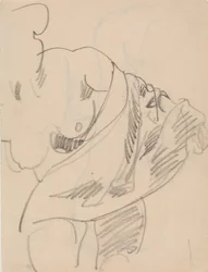 Femme nue avec draperie
