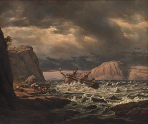 Un naufrage sur la côte de Norvège