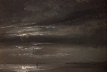 Clair de lune sur la mer