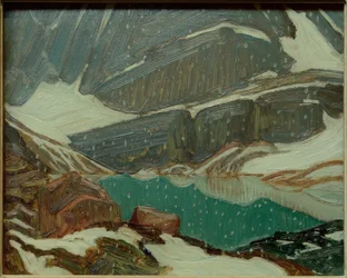 Neige au lac Oesa
