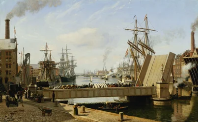 Vue de Copenhague avec le Knippelsbro, 1882