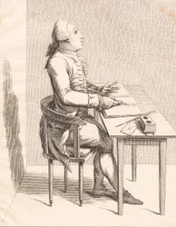 Un homme à un bureau