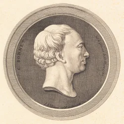 Médaillon en relief avec portrait de Bonnet