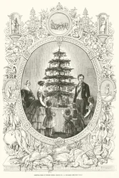 Arbre de Noël au château de Windsor (gravure)