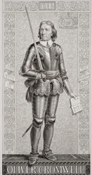 Oliver Cromwell (1599-1658) tiré de 