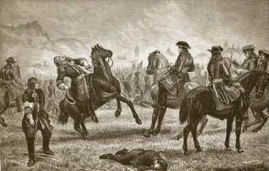 Guillaume III au siège de Namur, gravé par Butterworth et Heath