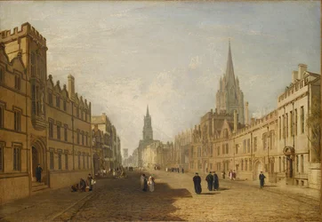 Vue de la High Street, Oxford, 1809-1810
