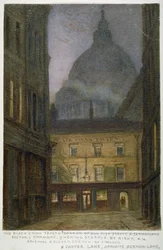 La taverne Black Swan à Carter Lane, City of London, 1870