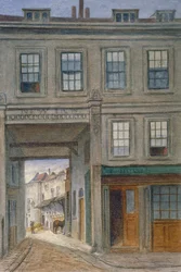 Vue de New Inn, Old Bailey, City de Londres